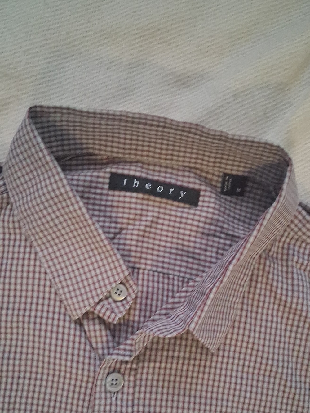 Theory Men’s  Check Button-Down Shirt